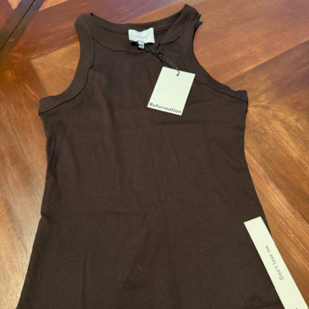 Reformation Tasha tank-Size S. Color Mole. NWT!
